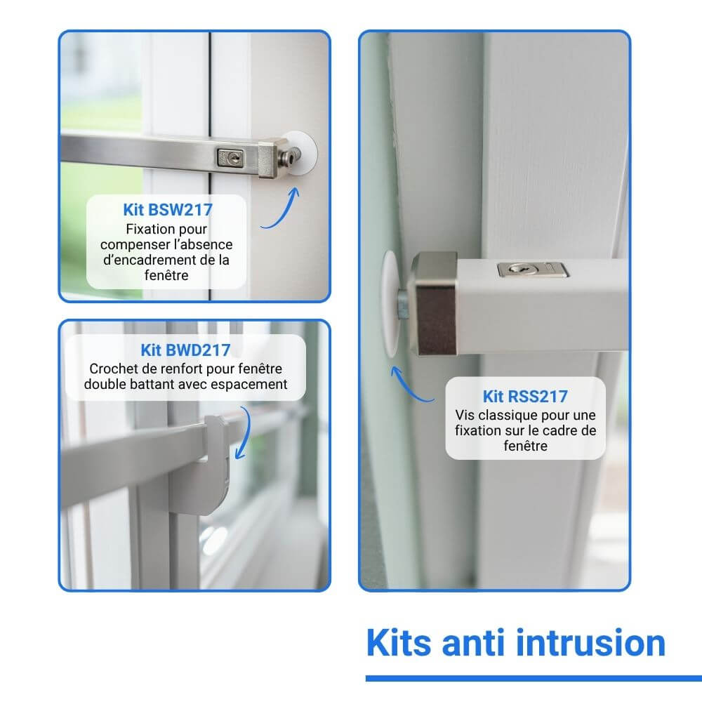 barre blindée anti effraction fenêtre abus frp217 kits