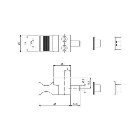 bloque baie vitree plan