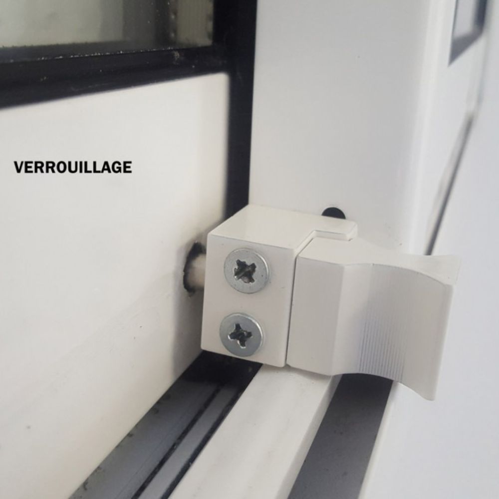 bloque baie vitree position verrouillage