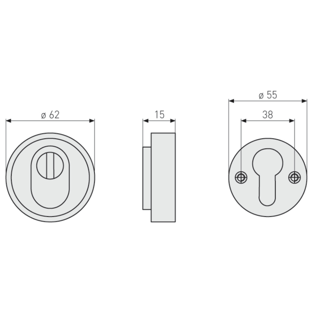 Cache cylindre Abus dimensions