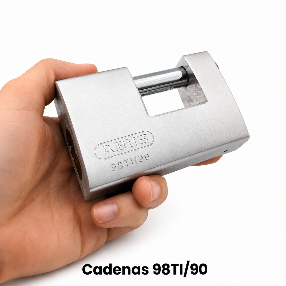 Cadenas ABUS 98TI/90 Titalium tenu en main