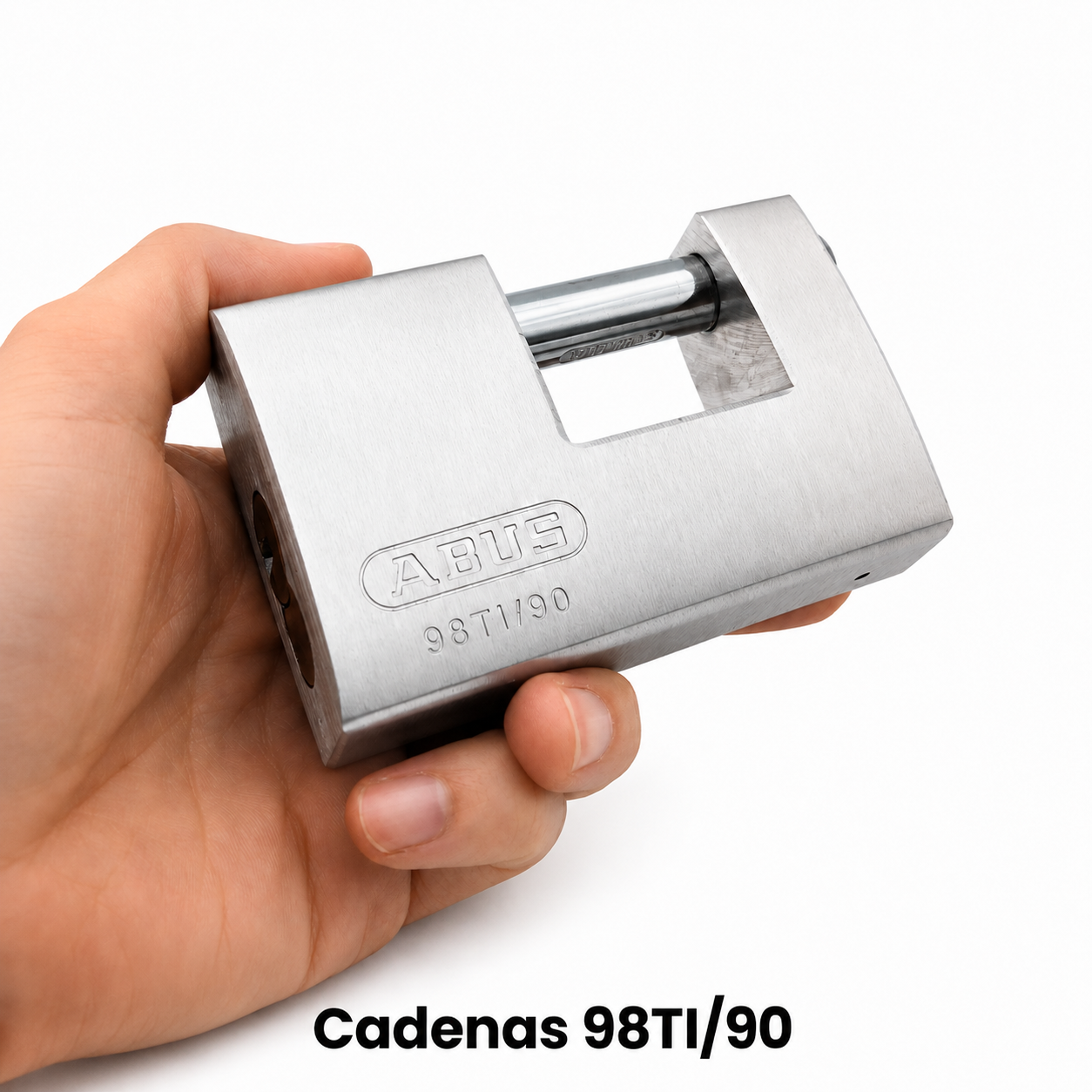 Cadenas ABUS 98TI/90 Titalium tenu en main