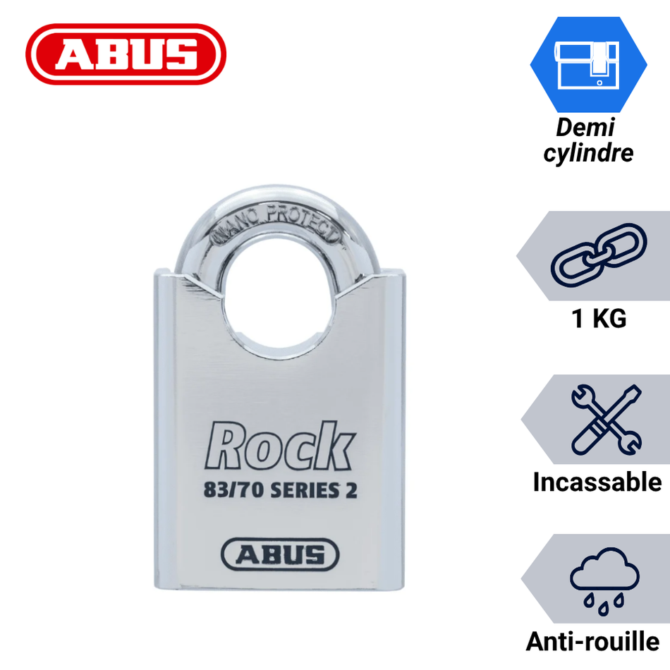 Cadenas Abus rock 83 70 points forts