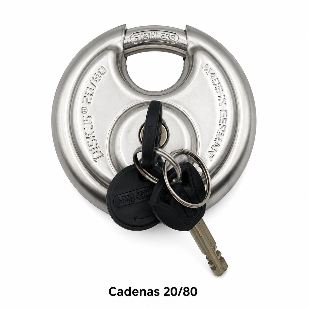 Cadenas ABUS Diskus 20/80 avec clés haute sécurité ABUS Plus