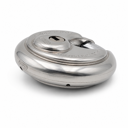 Cadenas ABUS Diskus 25/70 vue de côté avec corps en acier arrondi