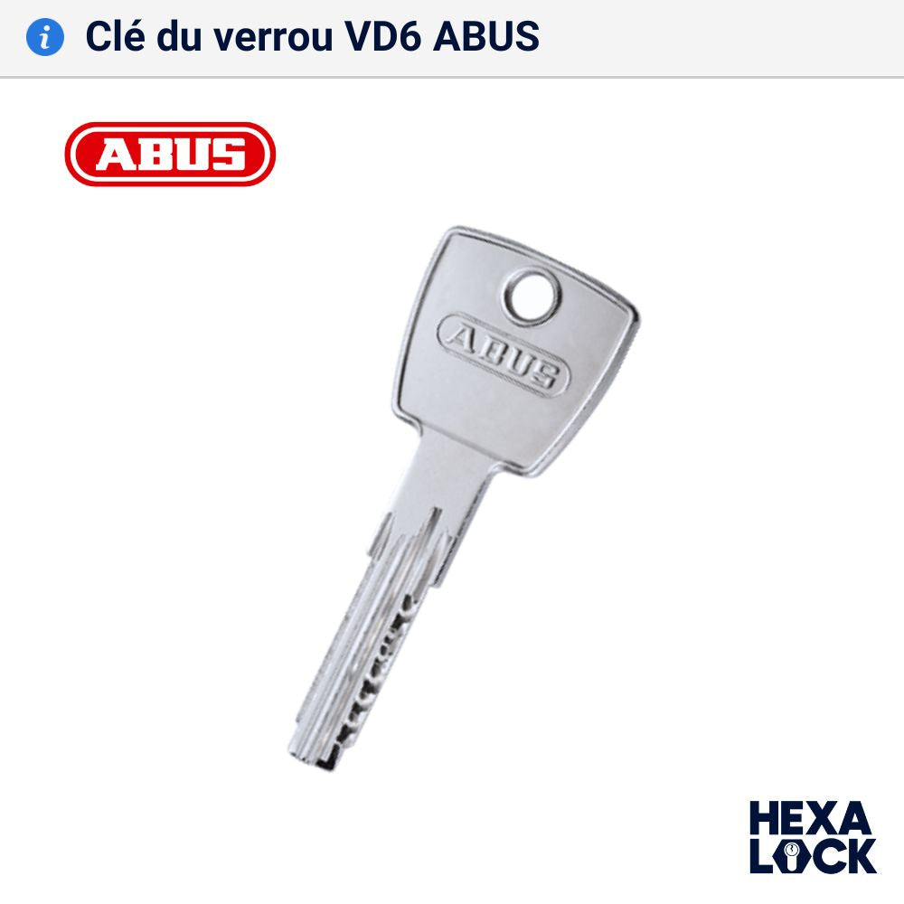 Cle verrou de porte marron VD6 Abus