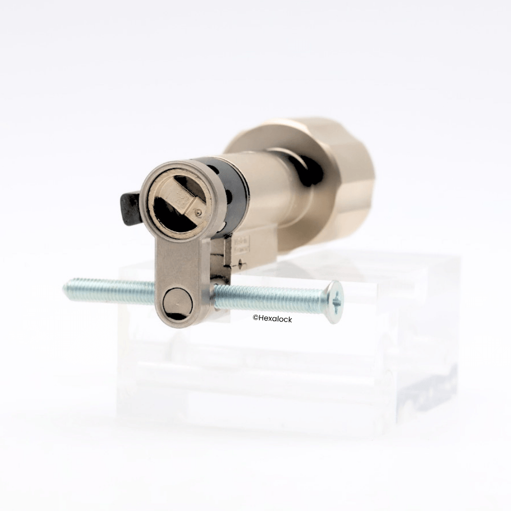 Demi barillet bouton Abus 491KH avec vis