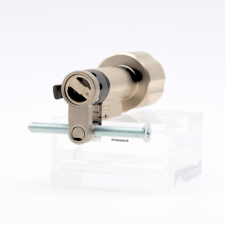 Demi barillet bouton Abus 491KH avec vis