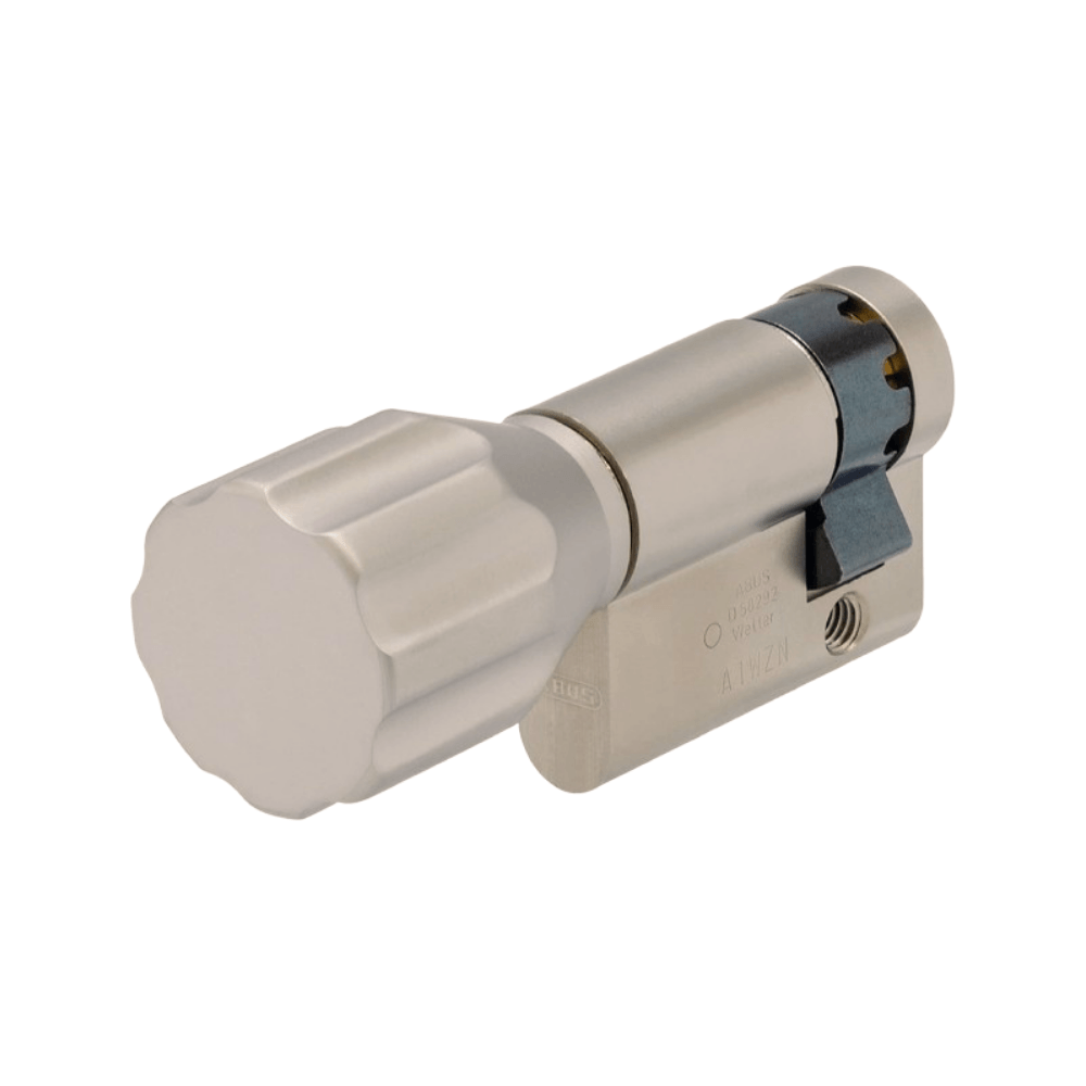 Demi cylindre à bouton Abus 491 KH vu molette