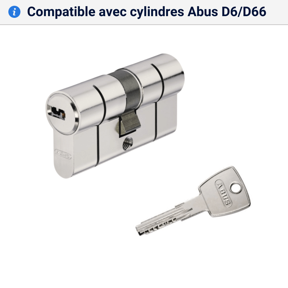 Double cle Abus d6 d66 compatible
