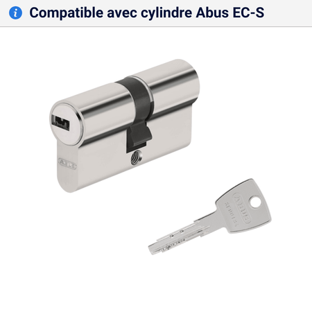 Double cle Abus EC-S compatible