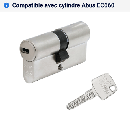 Double cle Abus EC660 compatible