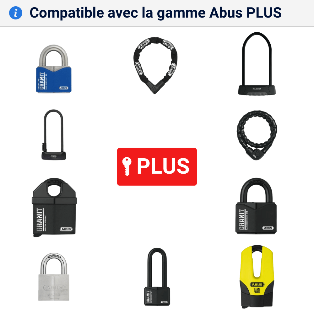Double cle Abus Plus compatible
