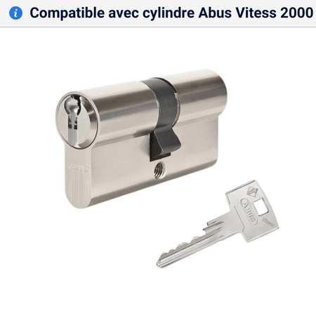 Double cle Abus Vitess 2000 compatible