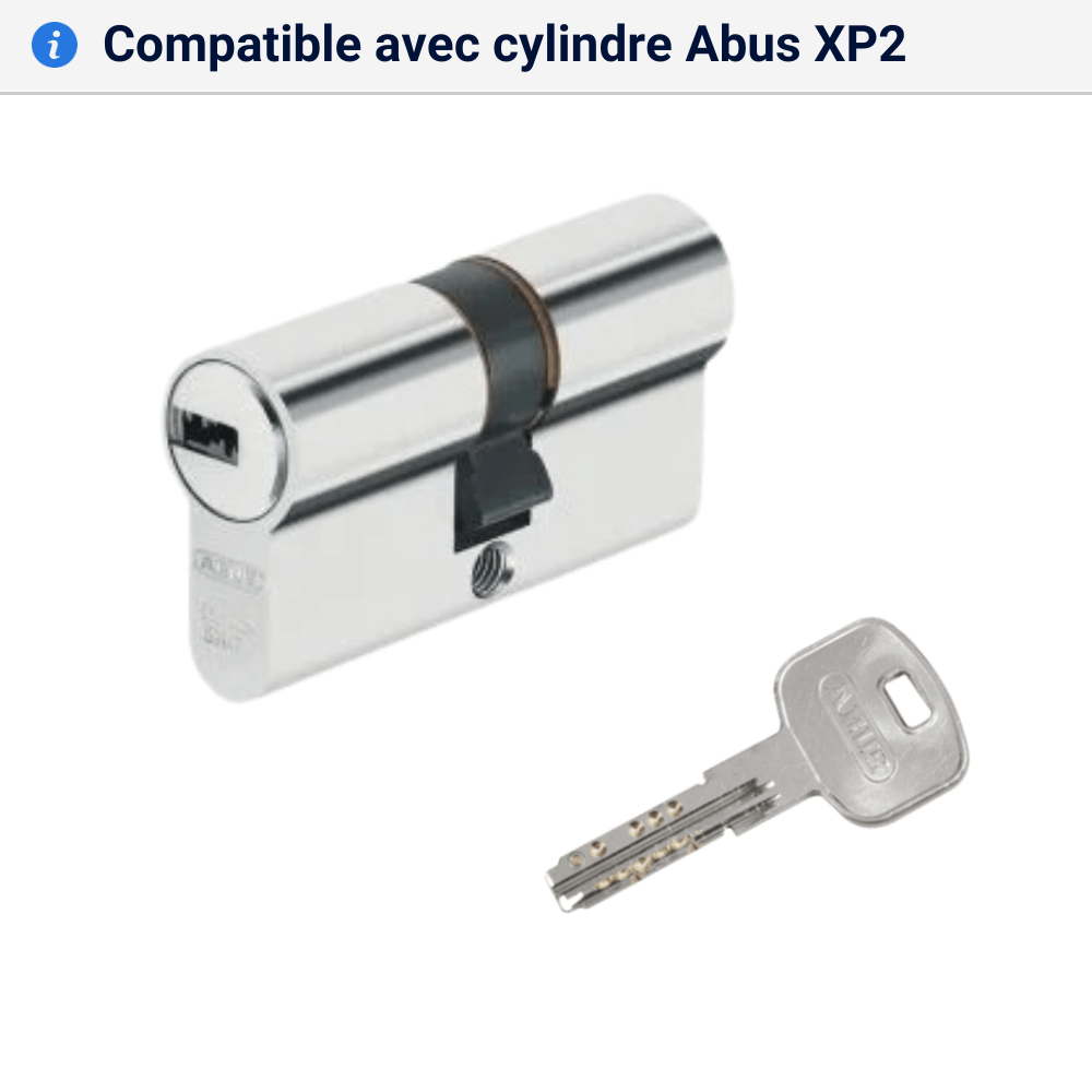 Doublle cle Abus XP2 compatible