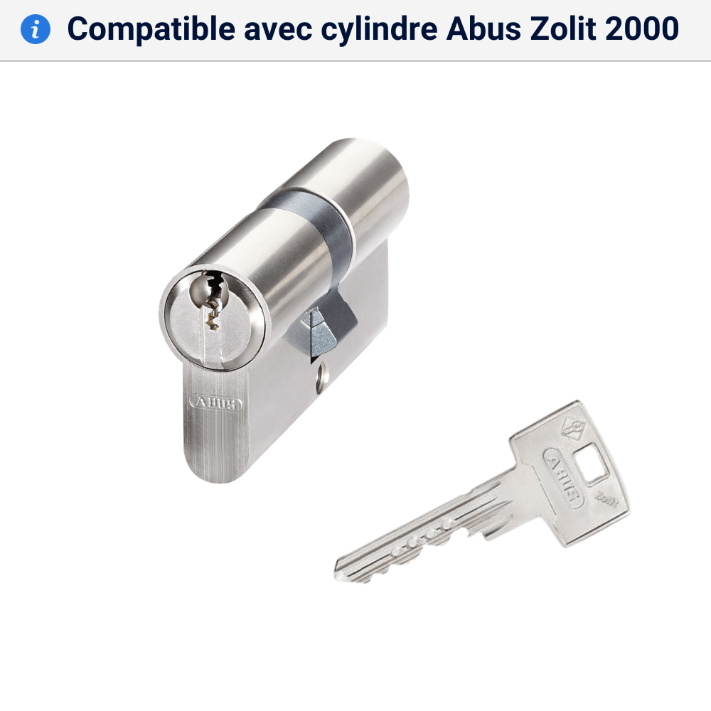 Double cle Abus Zolit 2000 compatible