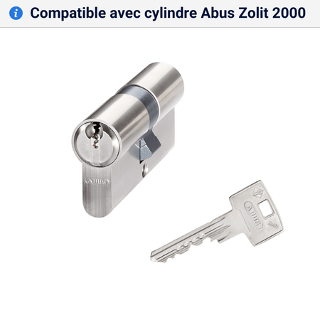 Double cle Abus Zolit 2000 compatible