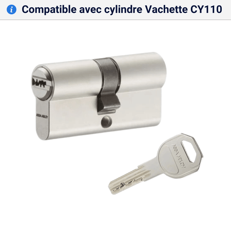 Double cle Vachette CY110 compatible
