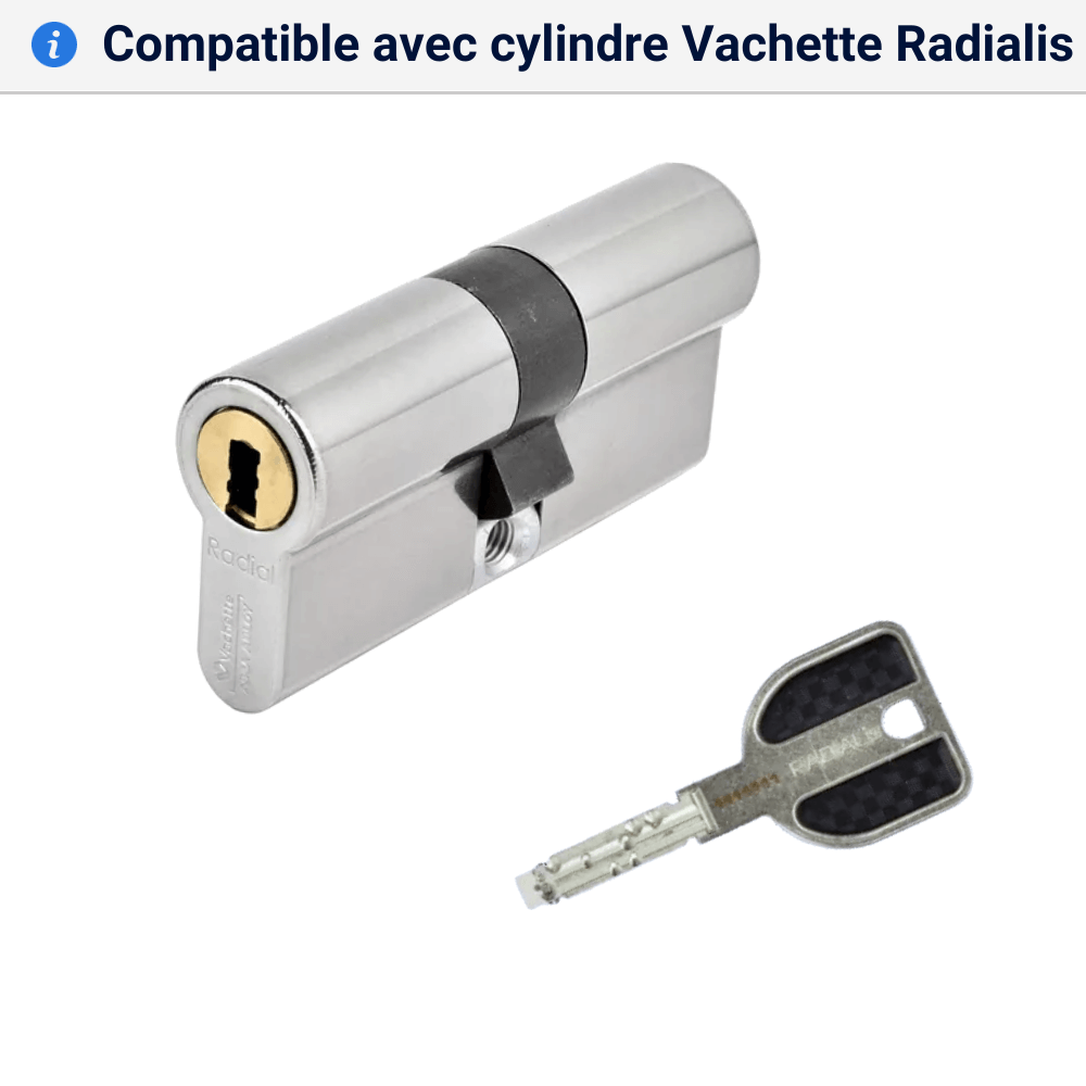 Double cle Vachette Radialis