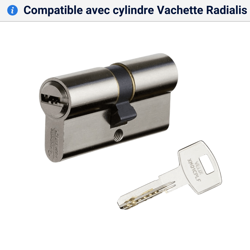 Double cle Vachette Velix compatible