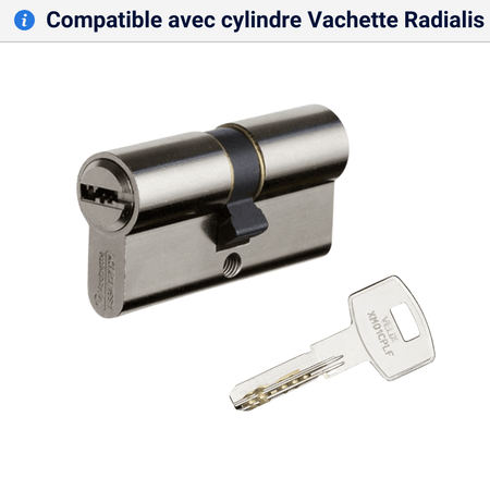 Double cle Vachette Velix compatible