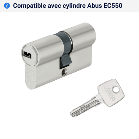 Double cle Abus EC550 compatible