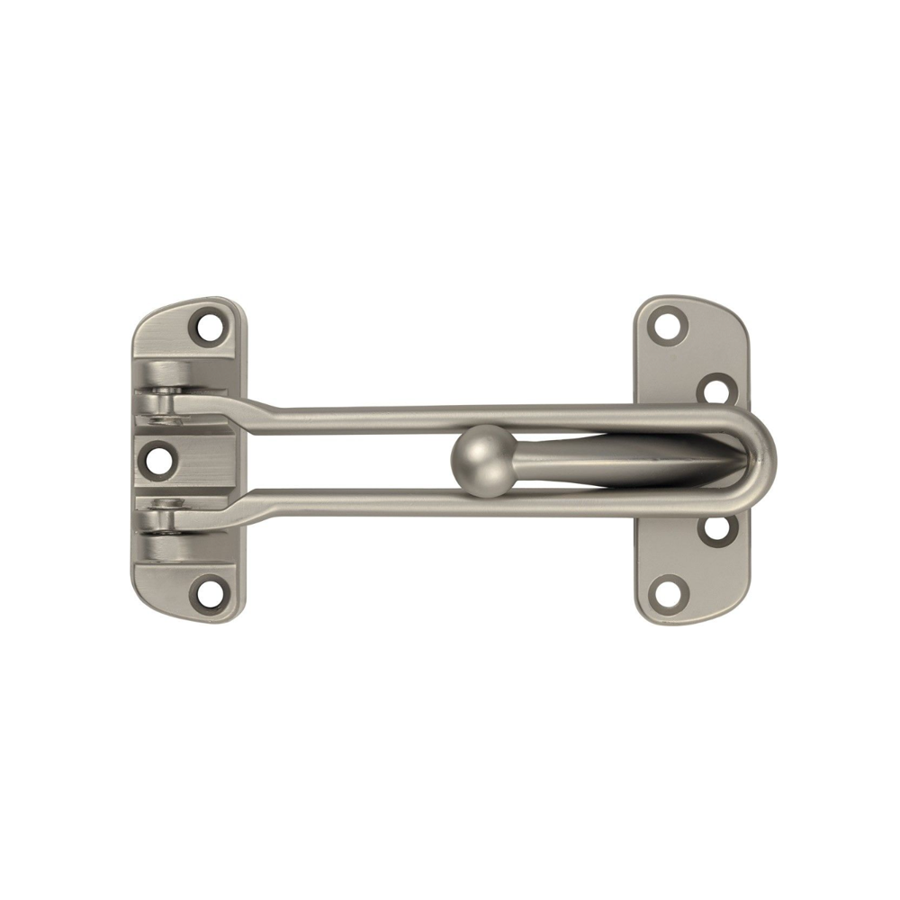 Entrebâilleur de porte ABUS SPN110-21 finition nickelée sur fond gris clair