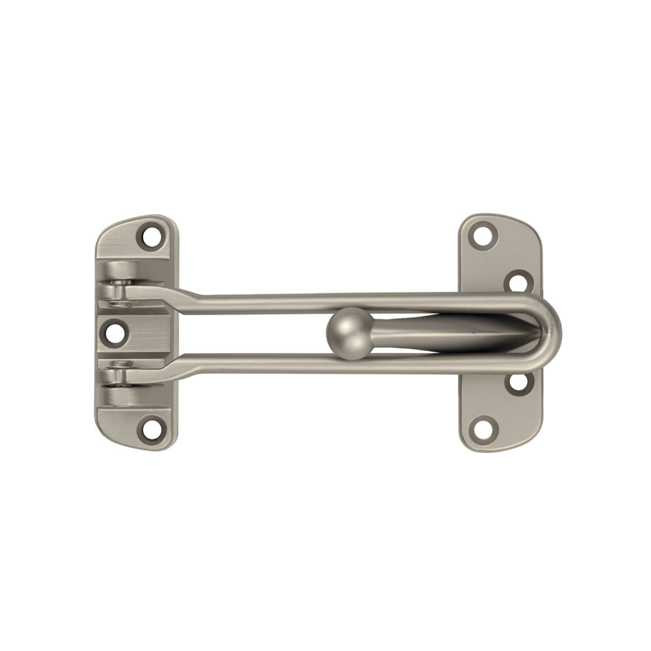 Entrebâilleur de porte ABUS SPN110-21 finition nickelée sur fond gris clair