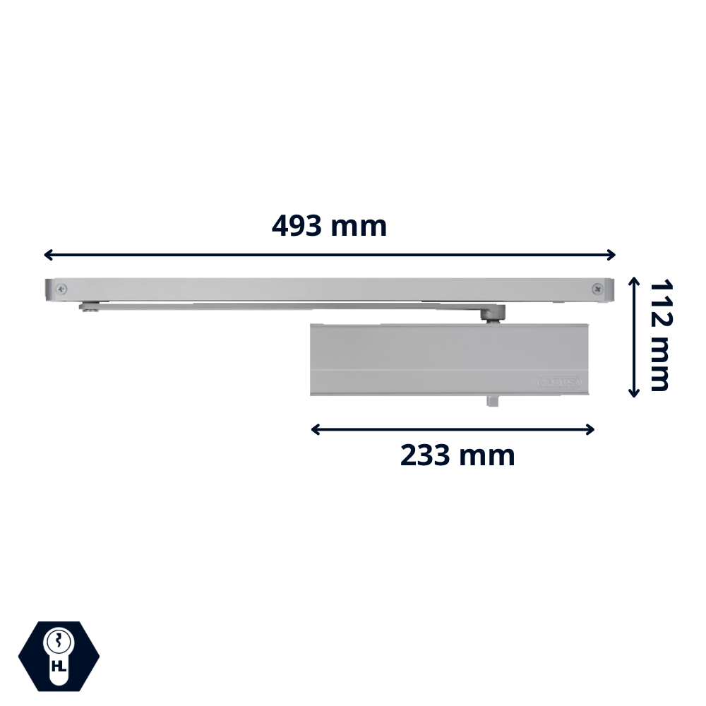 Ferme porte a glissiere dimensions