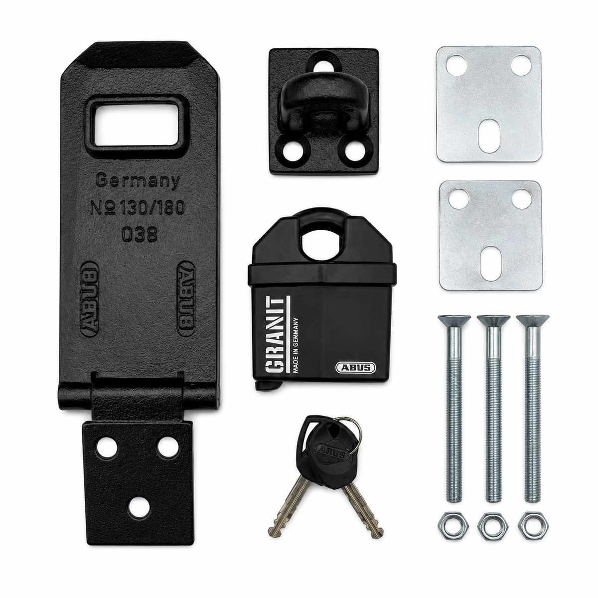 Kit complet porte-cadenas ABUS avec accessoires de fixation