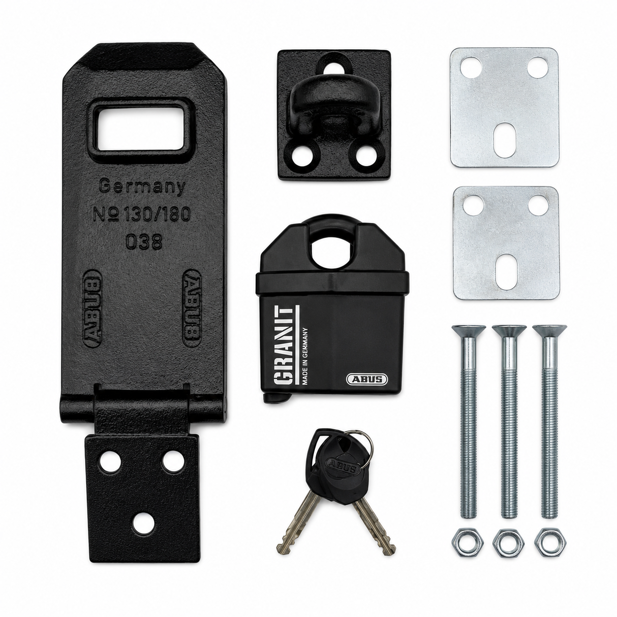 Kit complet porte-cadenas ABUS avec accessoires de fixation