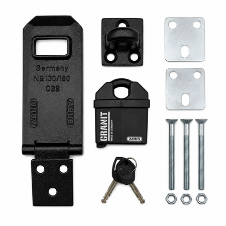Kit complet porte-cadenas ABUS avec accessoires de fixation