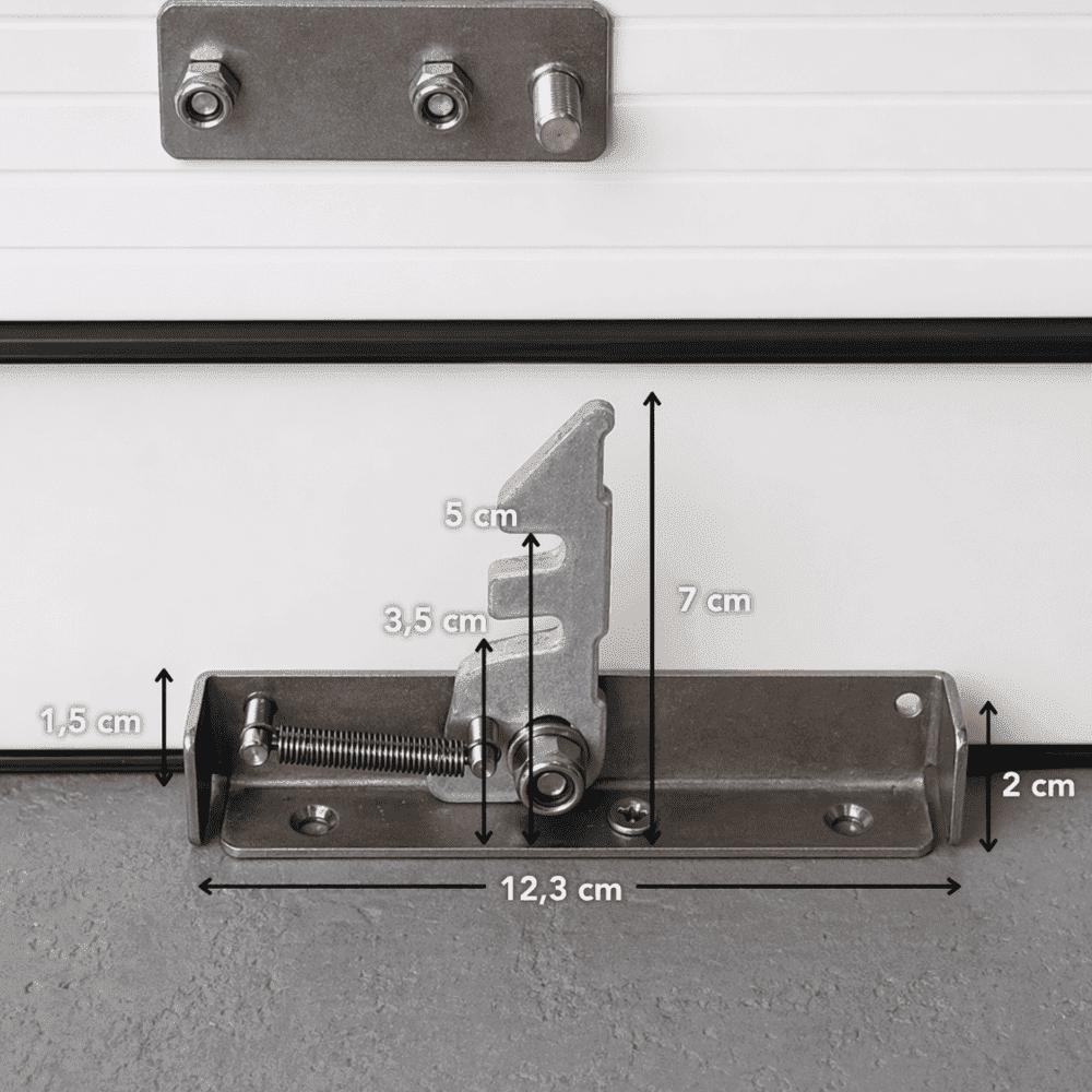 dimensions verrou volet roulant preciblock avec entrebaillement securise