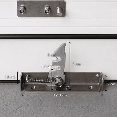 dimensions verrou volet roulant preciblock avec entrebaillement securise