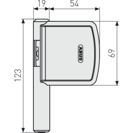 paumelle pour sécuriser fenêtre abus fas 101 dimensions