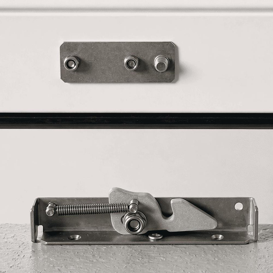 Verrou de volet roulant Preciblock en position deverrouillee