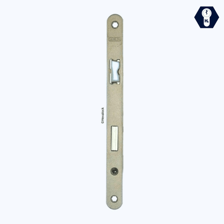 serrure encastrable alsace axe 55 esk pz2 clé i abus. vue de face. pene réversible.
