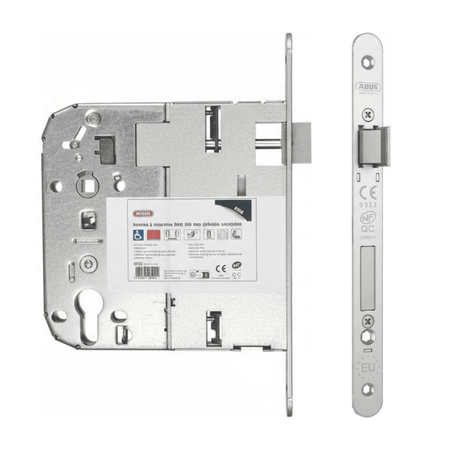 serrure a encastrer axe 120. Abus se pmr. Gris.Confomr norme NFQC