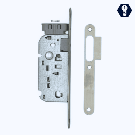 serrure magnetique bec de cane pour chambre. Anti-claquement. avec gache aimanté.