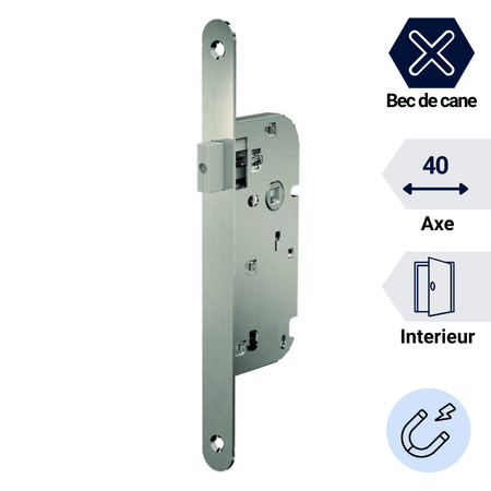 serrure magnetique a encastrer sans verrouillage pour chambre. portes intérieur