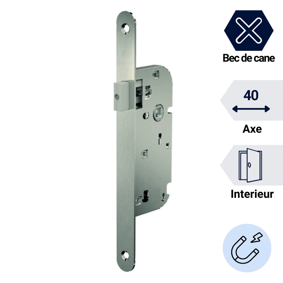 serrure magnetique a encastrer sans verrouillage pour chambre. portes intérieur