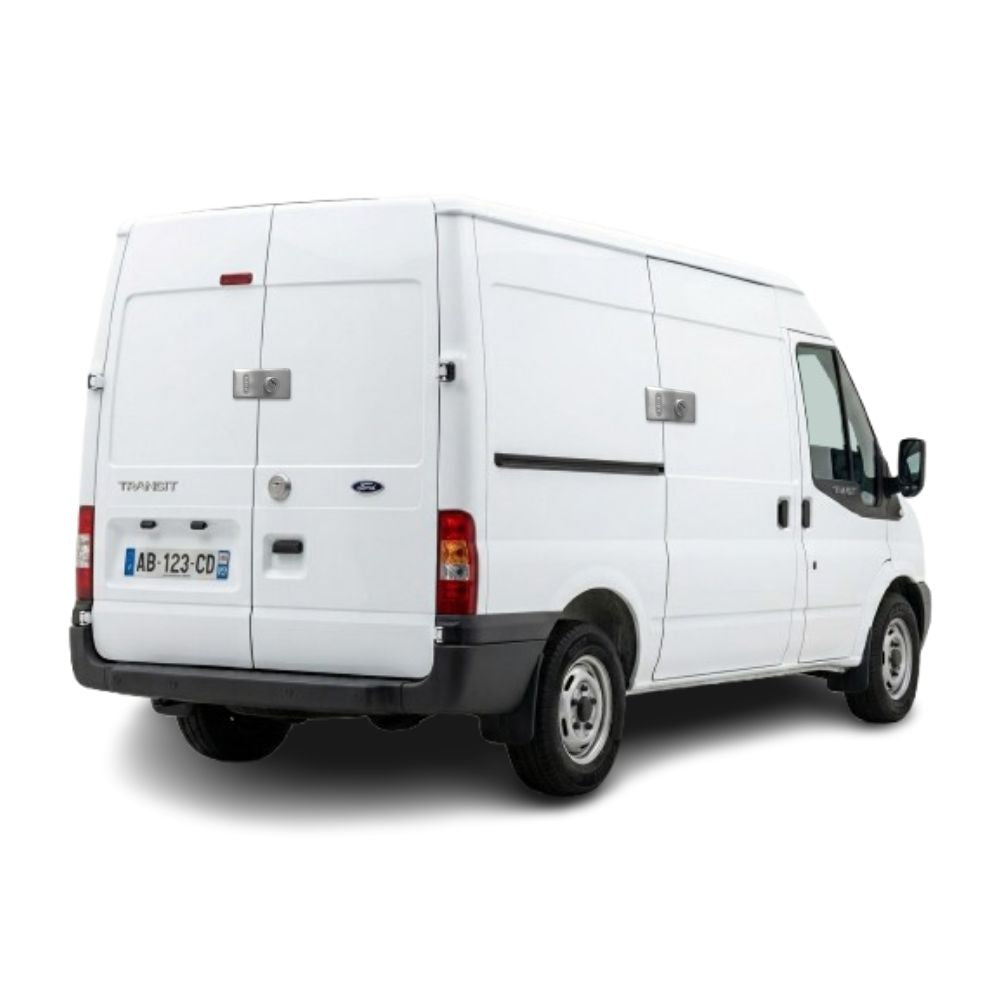 Serrure pour utilitaire mise en situation