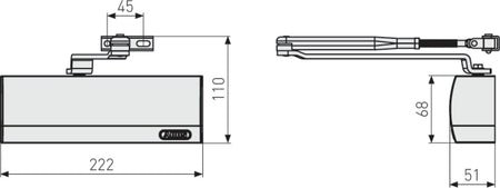 Ferme-porte abus ac6124 schema