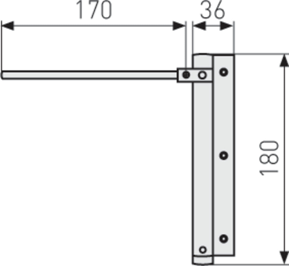 Ferme porte à tringle abus ts40al schema