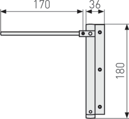 Ferme porte à tringle abus ts40al schema