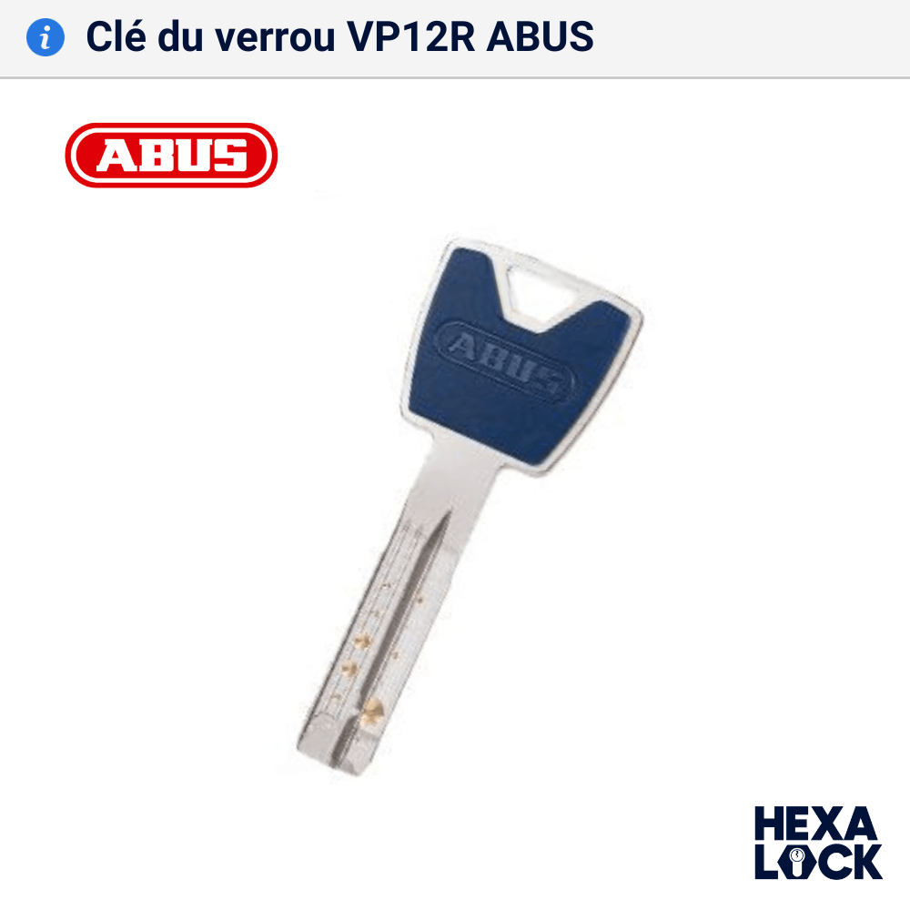 Verrou a bouton VP12R cle