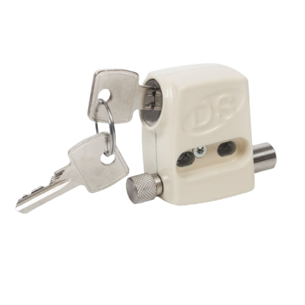 Verrou baie coulissante beige