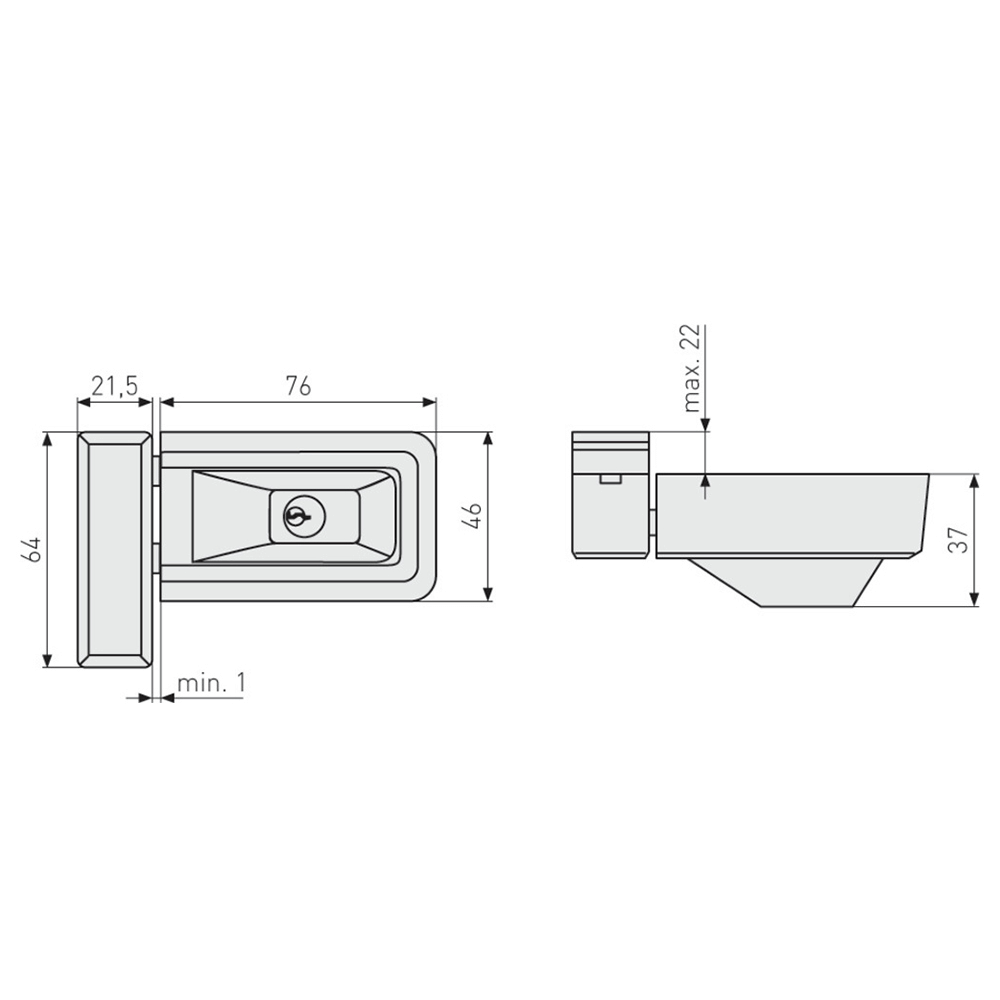 verrou fenêtre oscillo battant abus 3030 dimensions